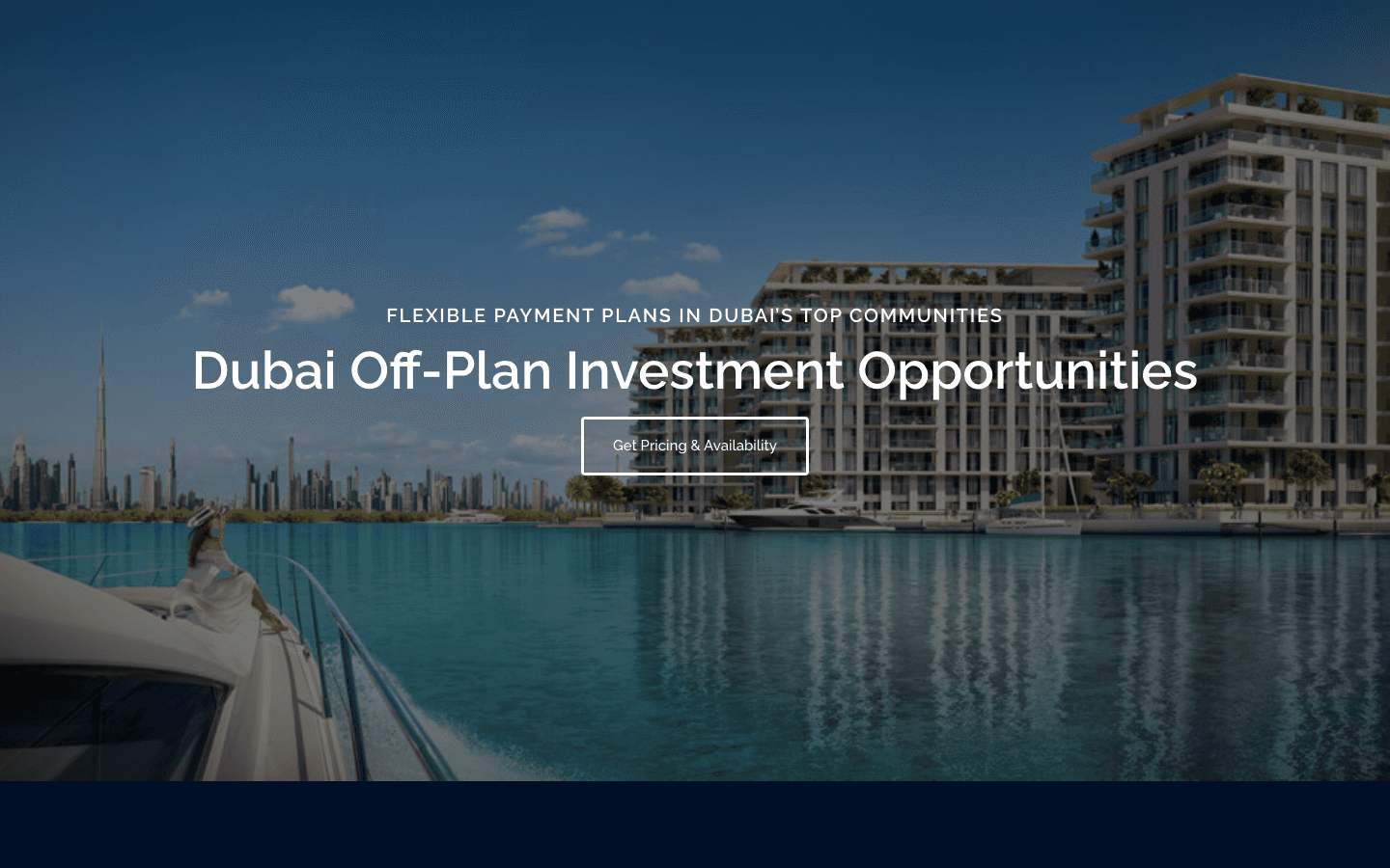 Hamptons Off Plan homepage screenshot
